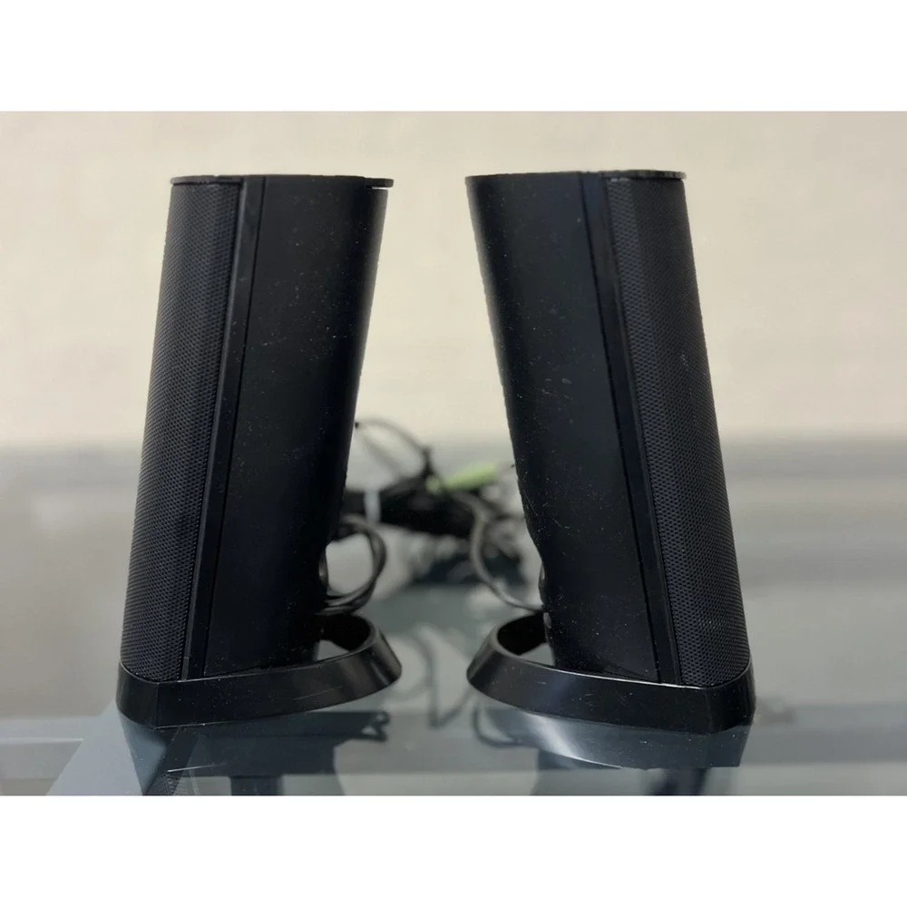Black Dell AX210 Desktop Laptop USB Powered 3.5mm Multimedia Speaker System